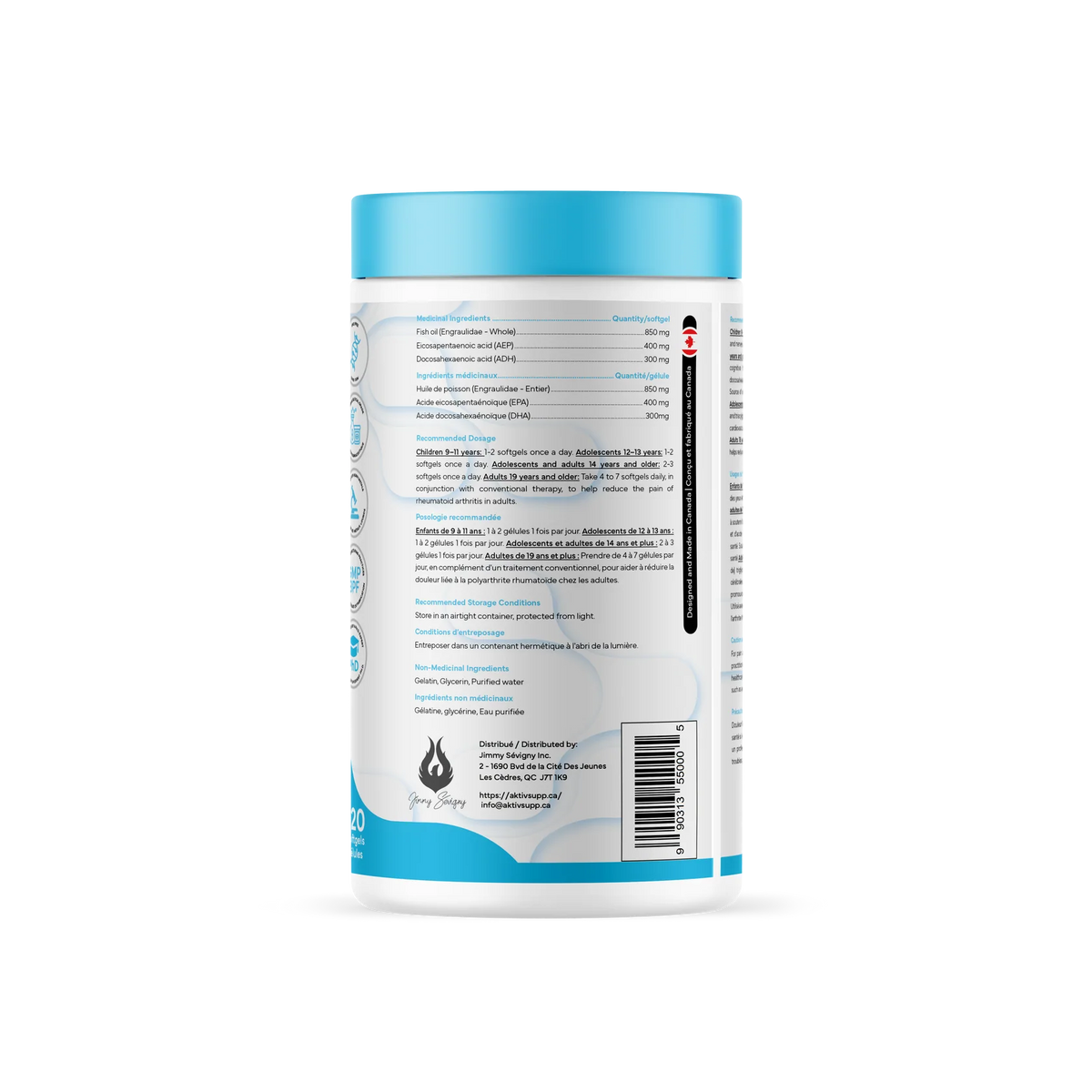 AKTIV - OMEGA 3 - 120 CAPSULES