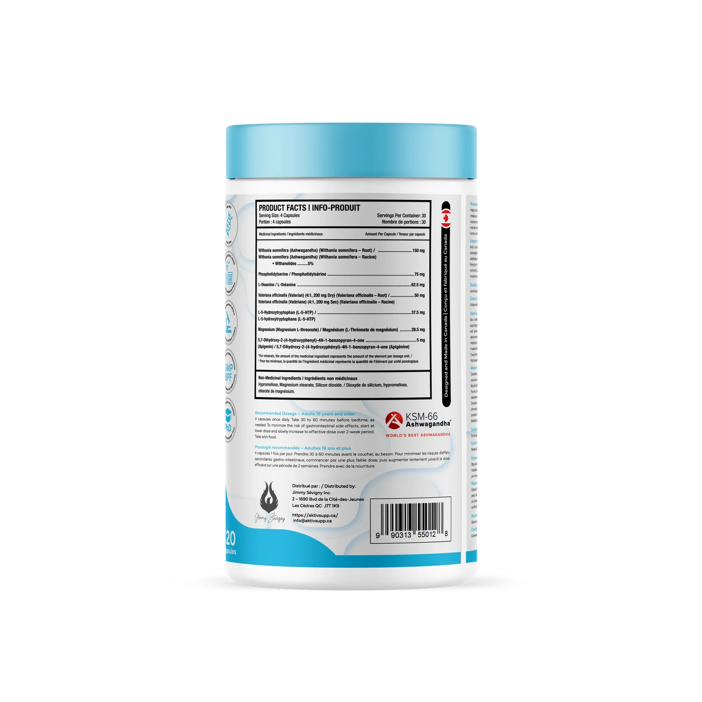 PURE NMN – Aktiv Advanced Nicotinamide Mononucleotide (NMN) Formula Size: 60 Capsules (30 to 60 Servings)