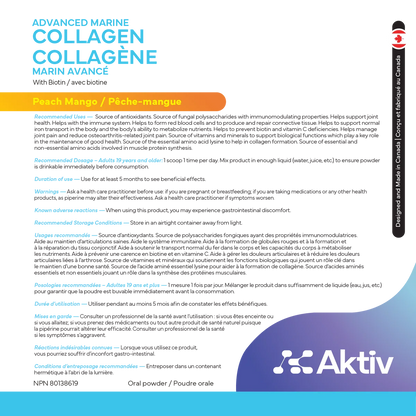 AKTIV - COLLAGÈNE MARIN AVANCÉ - 30 PORTIONS