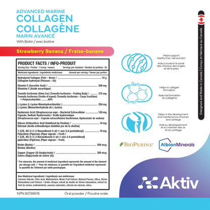 AKTIV - COLLAGÈNE MARIN AVANCÉ - 30 PORTIONS