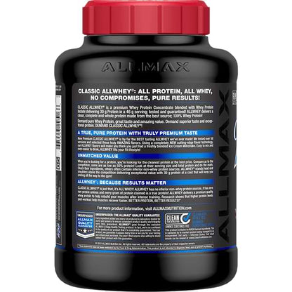 Allmax Classic AllWhey – Protéine en poudre 100% Whey | 5 lbs
