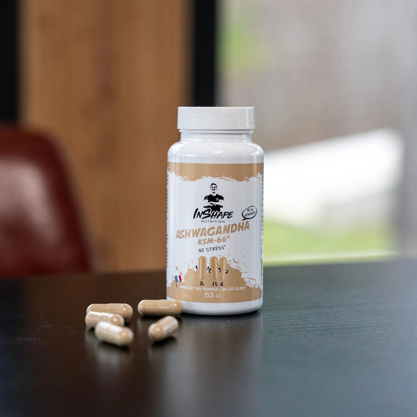 INSHAPE NUTRITION - ASHWAGANDHA KSM66 BIO - 60 CAPSULES