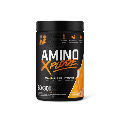 Amino Xplode – EAA + BCAA + Hydratation + Pompe | Bull Nutrition | Supplément Intra-Entraînement – 60 portions