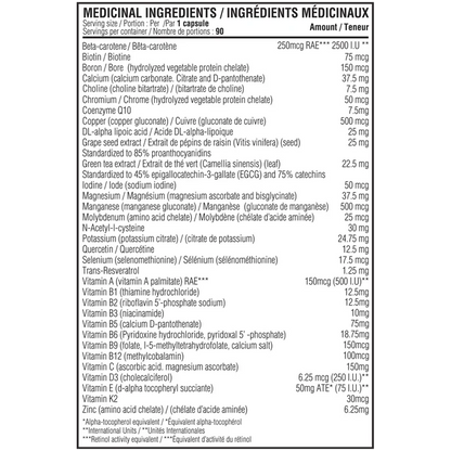 Believe Vitamin + Mineral Balance – Multivitamines & Minéraux Premium