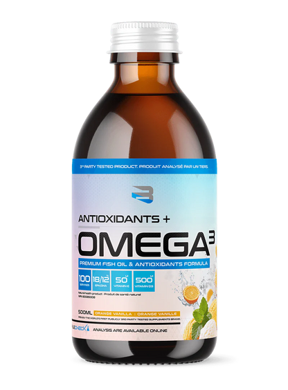OMEGA 3 + Antioxidants Liquid 500 ml – Believe | Ultra Concentrated Fish Oil EPA DHA + Vitamin D3