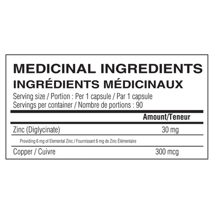 Zinc + Copper Bisglycinate – Believe Supplements | 90 vegan capsules