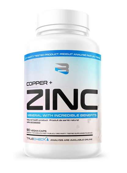 Zinc + Copper Bisglycinate – Believe Supplements | 90 vegan capsules