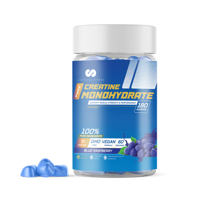 Creatine Monohydrate Gummies – Limitless Pharma – 60 portions