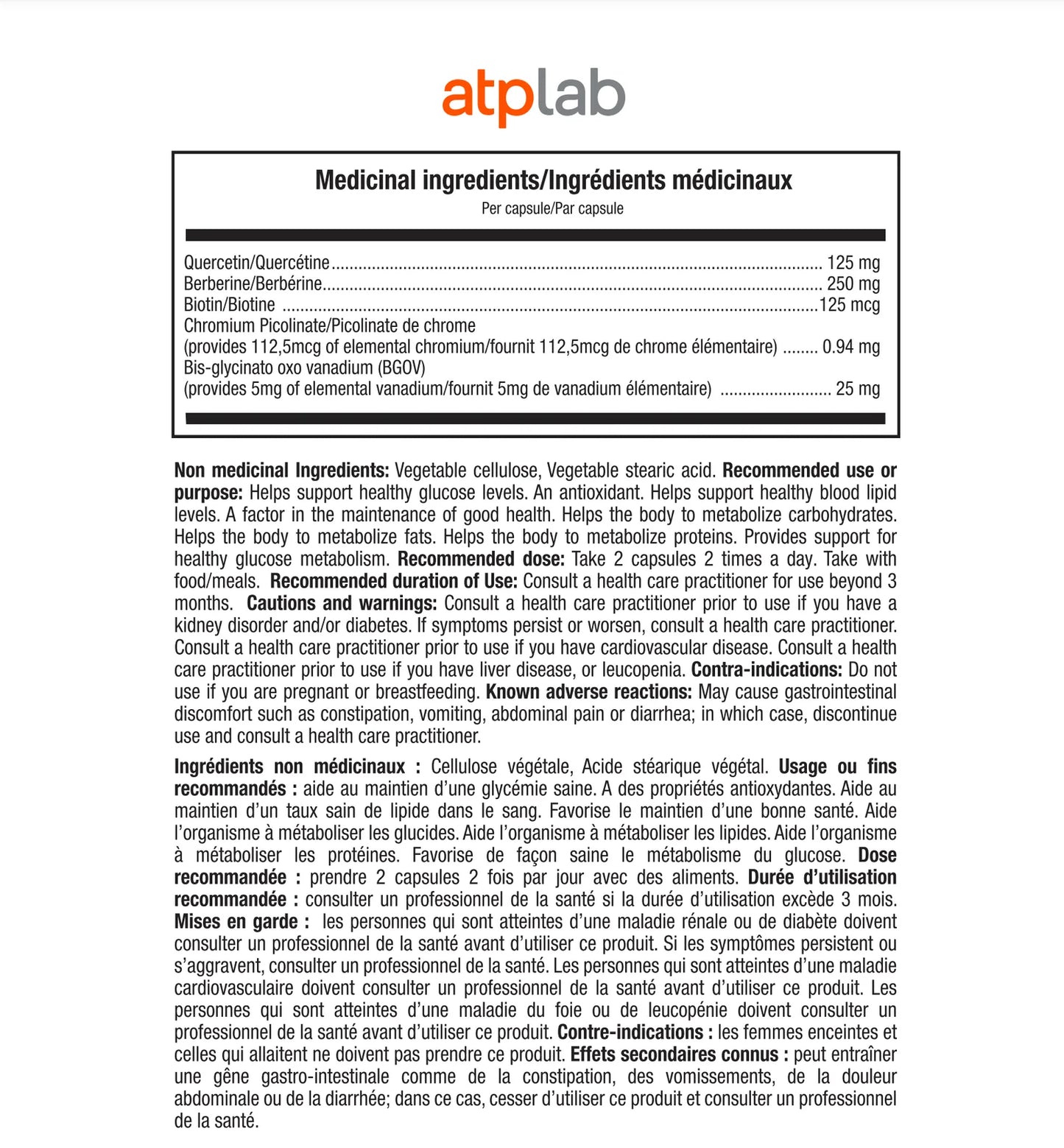 ATP - GLUCO CONTROL