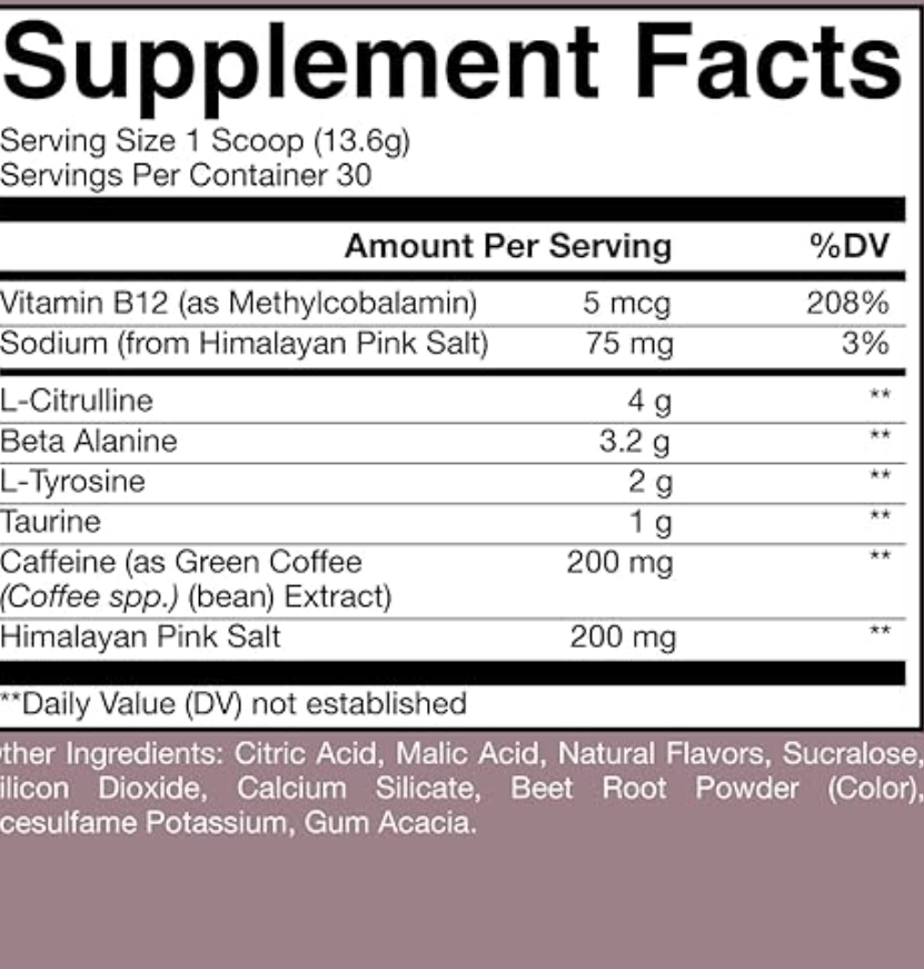 CBUM Raw Nutrition Essential Pre-Workout | Pré-entraînement puissant
