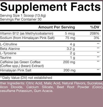 CBUM Raw Nutrition Essential Pre-Workout | Pré-entraînement puissant