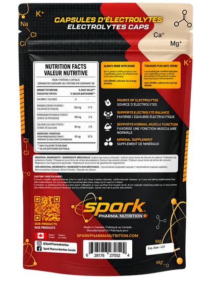 SPARK PHARMA - CAPSULES D'ÉLECTROLYTES