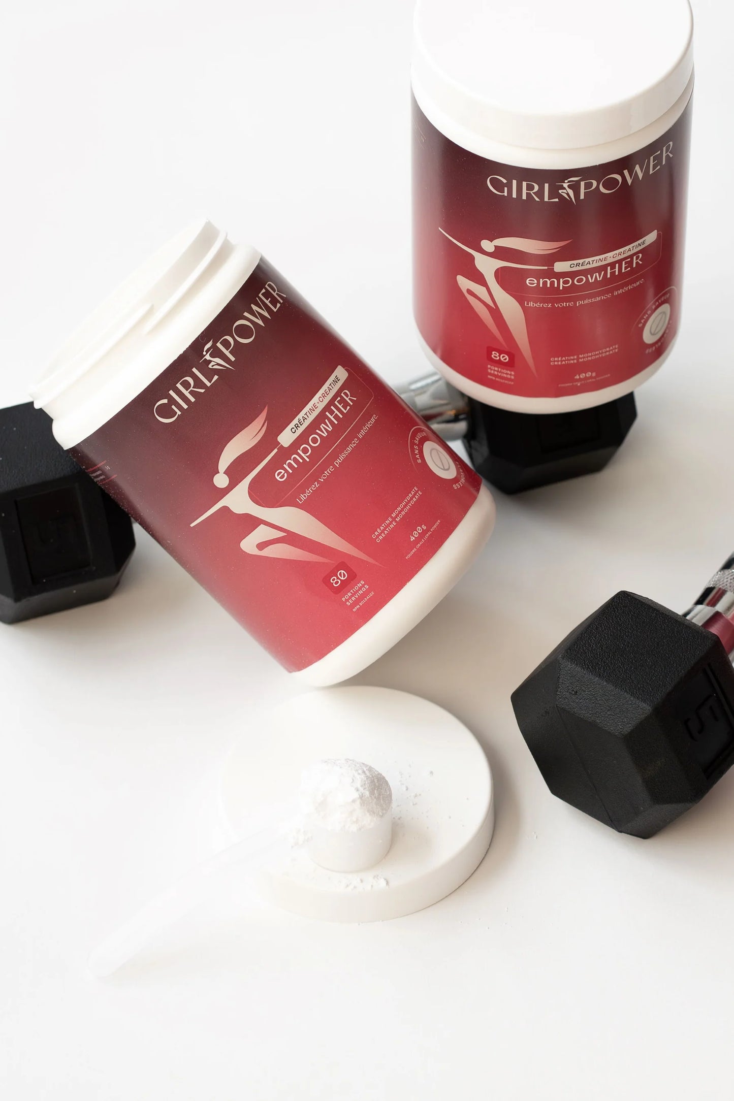 Girl Power – EmpowHER – Créatine Monohydrate Pour Femmes – 80 Portions