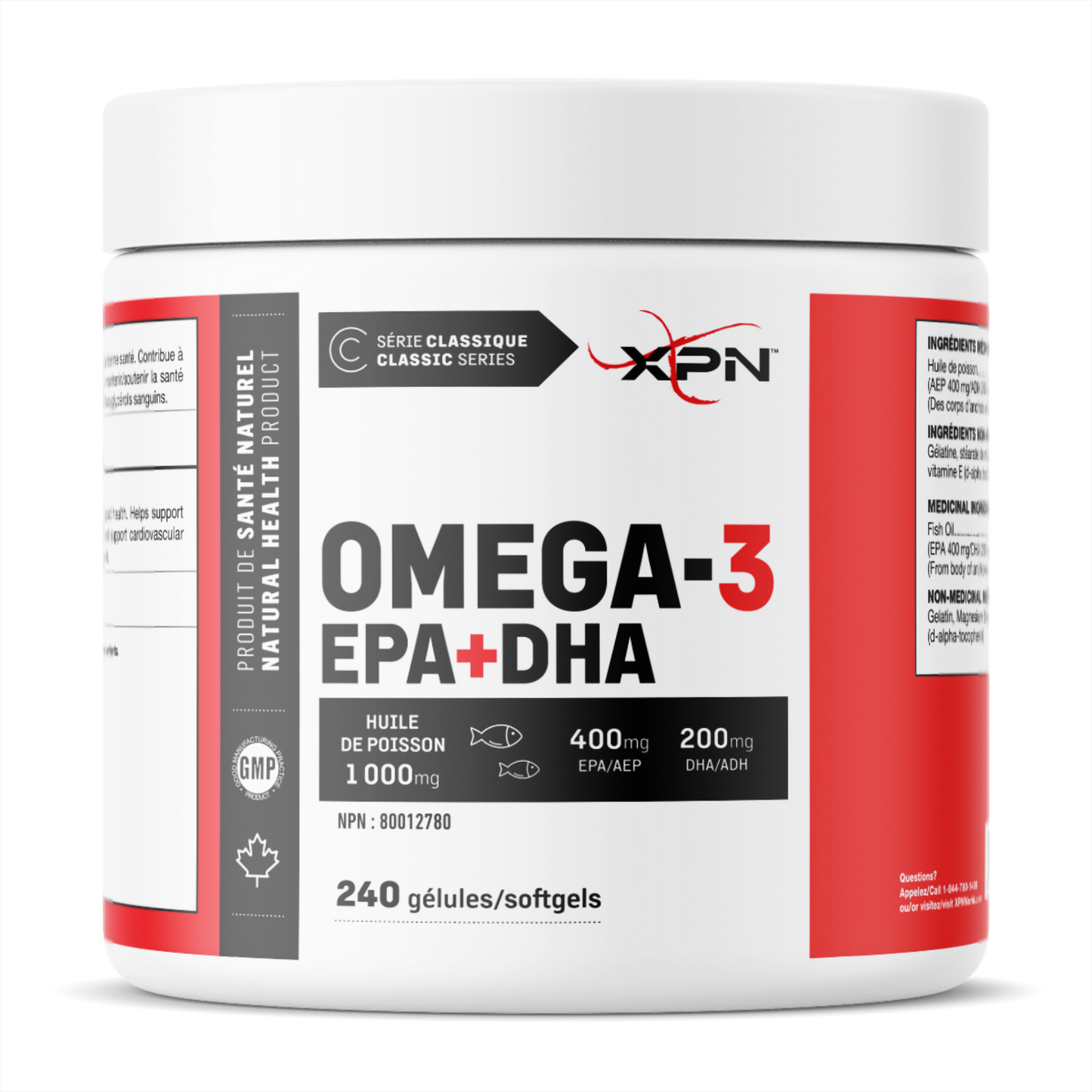 Omega-3 EPA + DHA – XPN – Fish Oil in Capsules