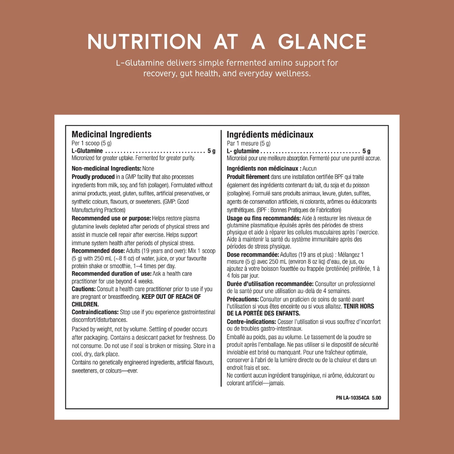 NORTH COAST NATURALS - FERMENTED GLUTAMINE - 300G