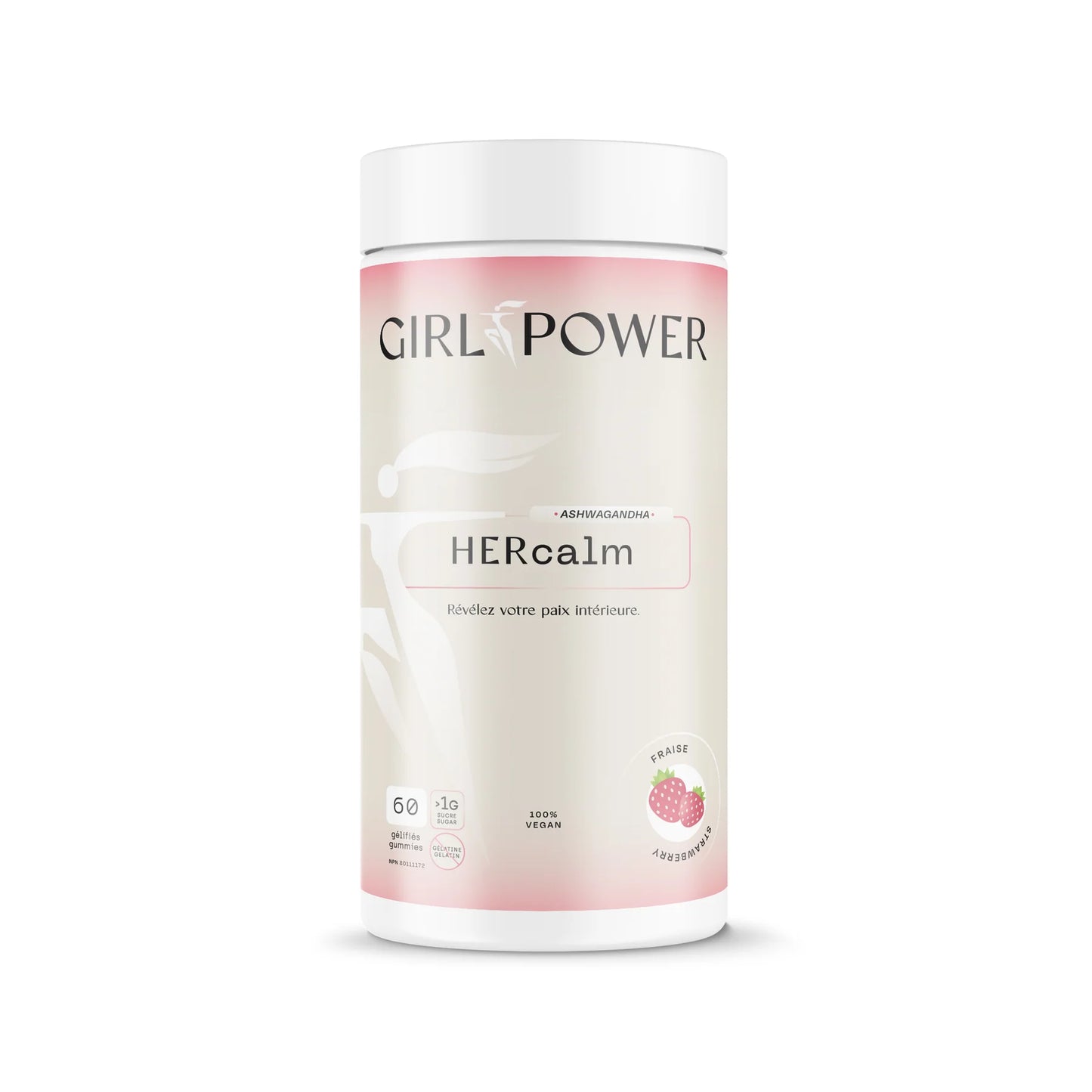 Girl Power – HerCalm – Jujubes à l’Ashwagandha pour le stress & l’équilibre – 60 Jujubes