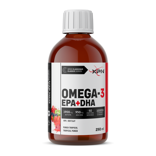 Omega-3 EPA + DHA – Pure Fish Oil with Vitamin D – XPN (250 ml)