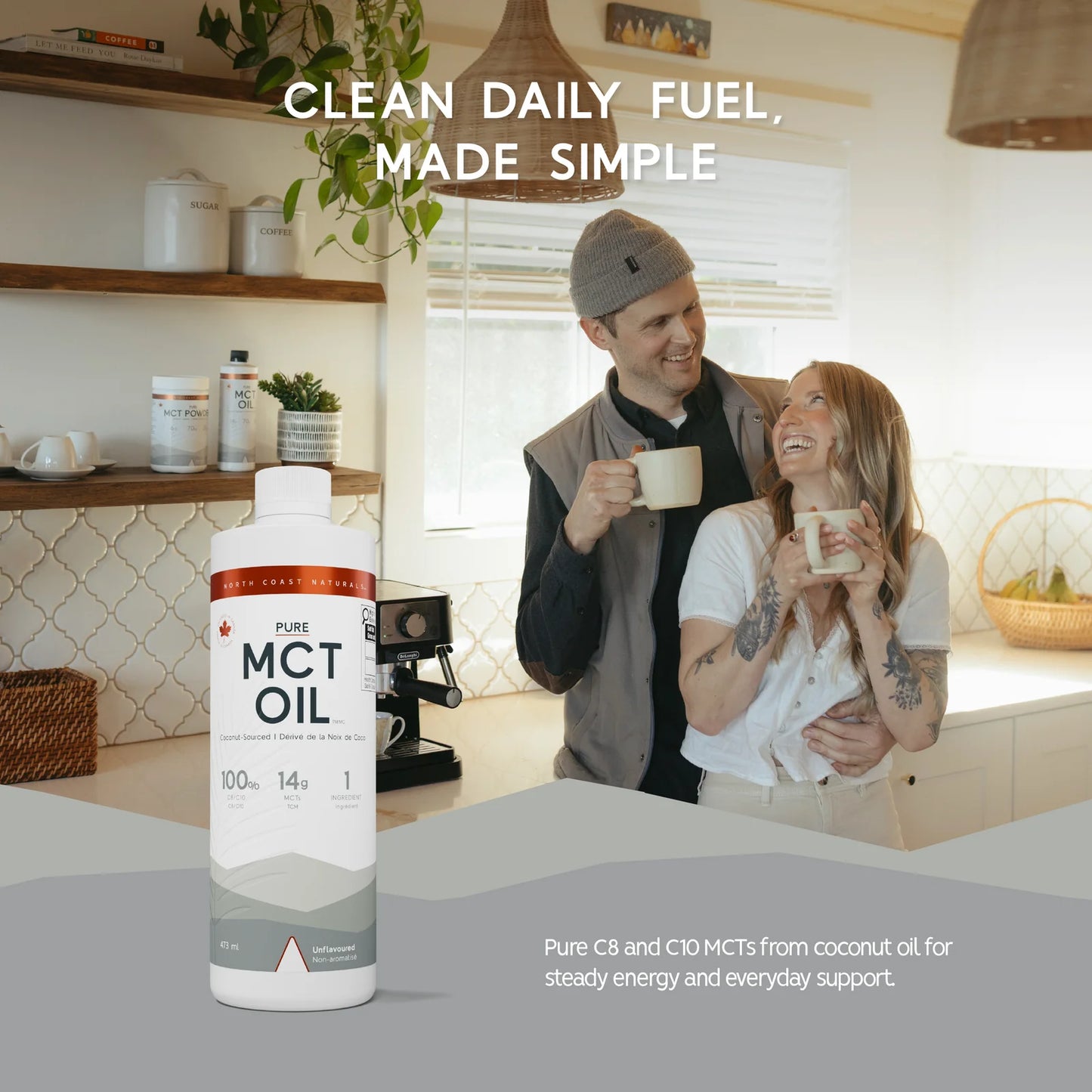 NORTH COAST NATURALS - 100% MCT OIL - 473 ML