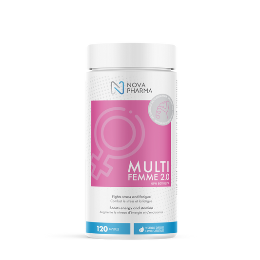 NOVA PHARMA - MULTI FEMME 2.0, MULTIVITAMINE POUR FEMME, 120 CAPS