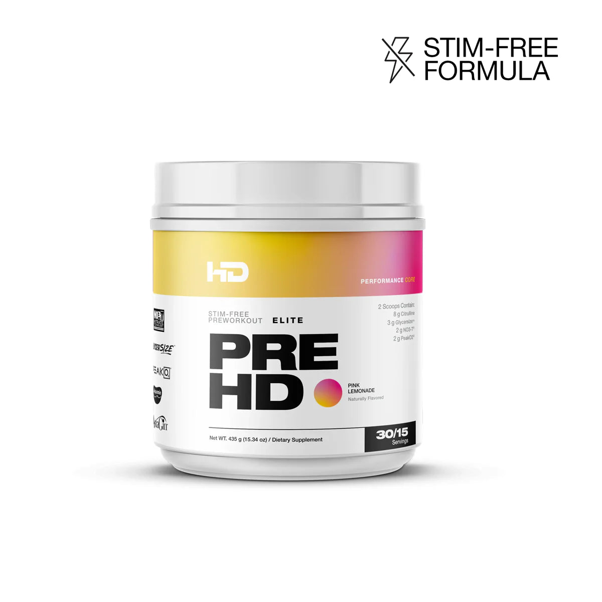 Pre HD Elite – Stim-Free – 455 g