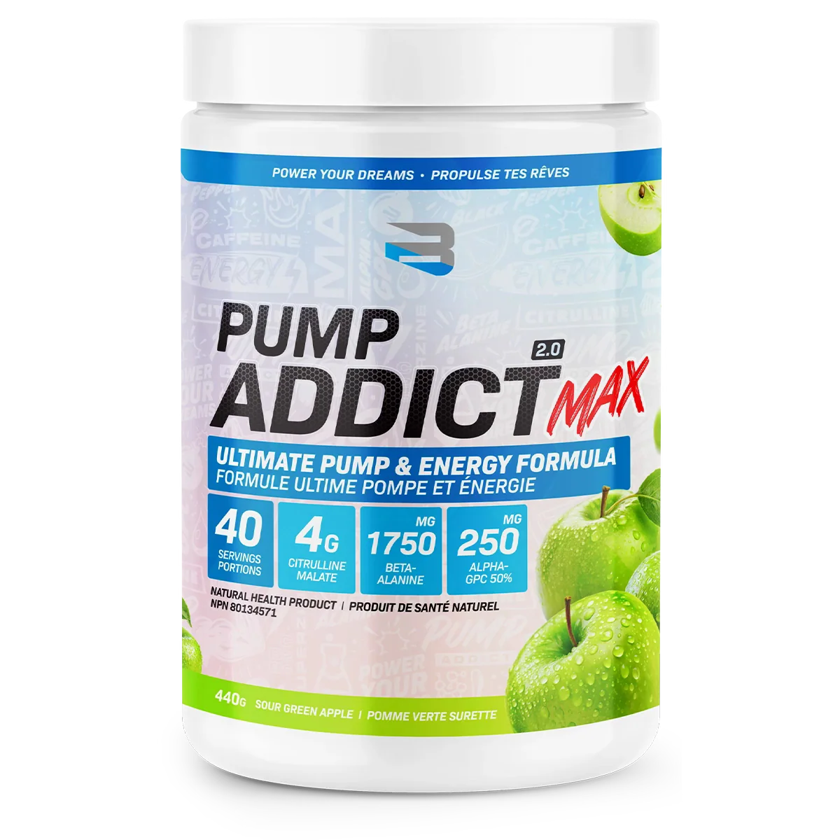 Believe Pump Addict MAX 2.0 – Pré-Workout Ultime Pompe & Énergie