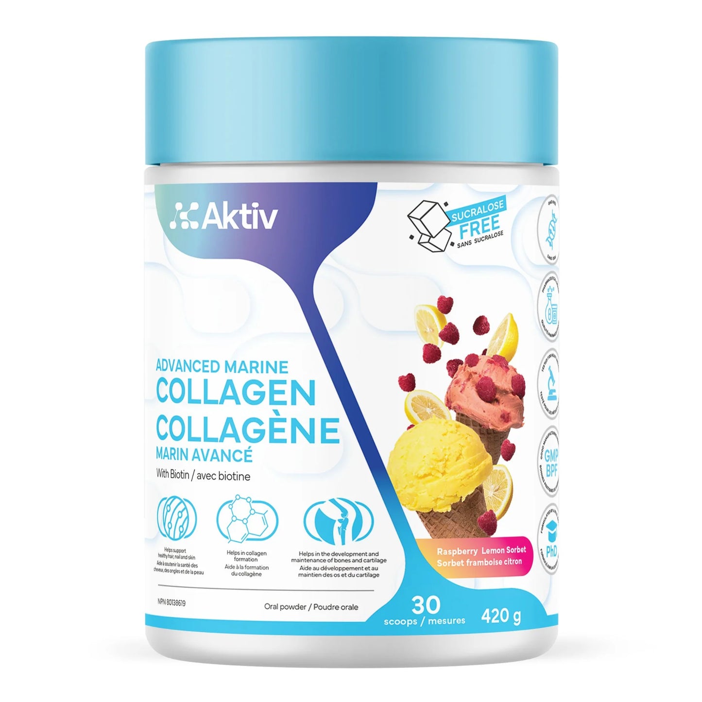 Collagène Marin Avancé Aktiv avec Biotine