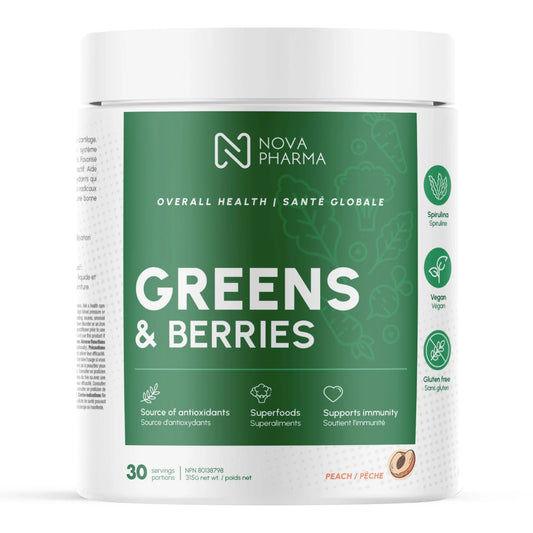 NOVA PHARMA - GREENS &amp; BERRIES, 30 SERVINGS