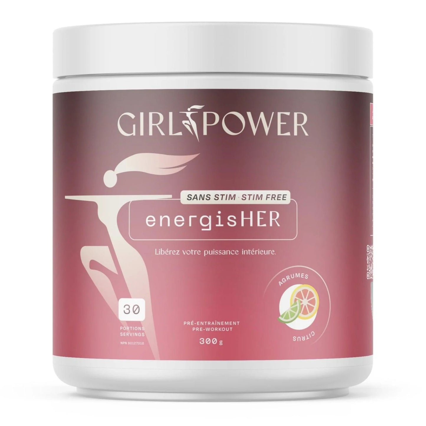 GIRL POWER – ENERGISHER SANS STIM - 30 PORTIONS
