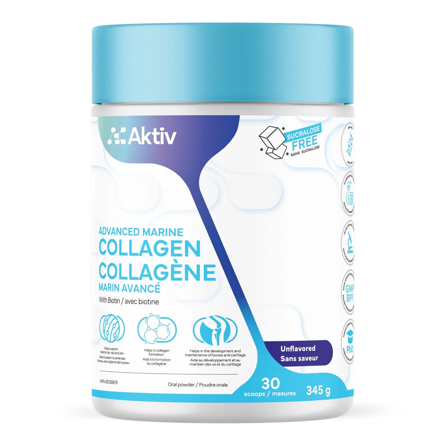 Collagène Marin Avancé Aktiv avec Biotine