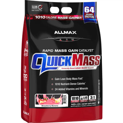 Allmax QuickMass – Gainer de Masse Musculaire Rapide | 10 lbs