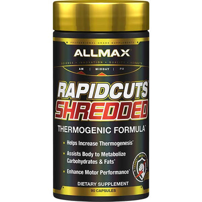Allmax Rapidcuts Shredded – Brûleur de Graisses Thermogénique | 90 Capsules