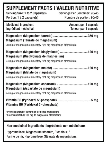 Magnesium Complex Aktiv – 4 bioavailable forms + Vitamin B6