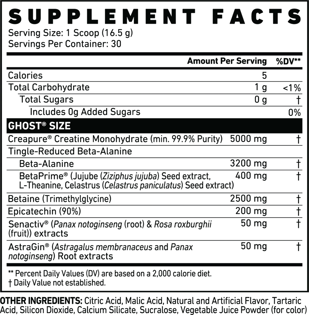 Ghost - Size – 30 Portions