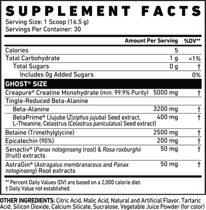 Ghost - Size – 30 Portions