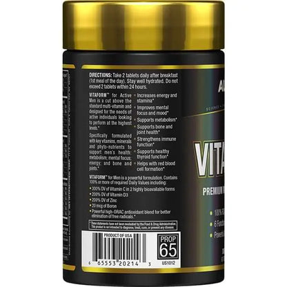 Allmax Vitaform Men – Multivitamines Premium pour Hommes | 60 Comprimés