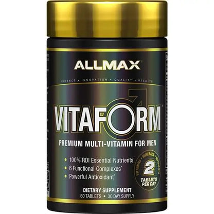 Allmax Vitaform Men – Multivitamines Premium pour Hommes | 60 Comprimés