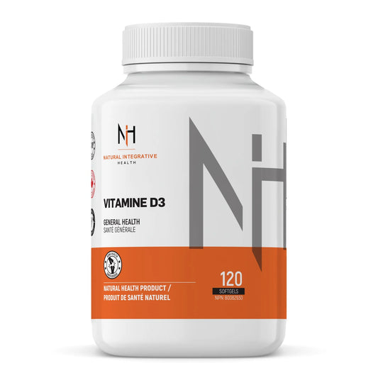 Vitamin D3 1000 IU – Natural Integrative Health | Immunity &amp; Bones | 120 Capsules