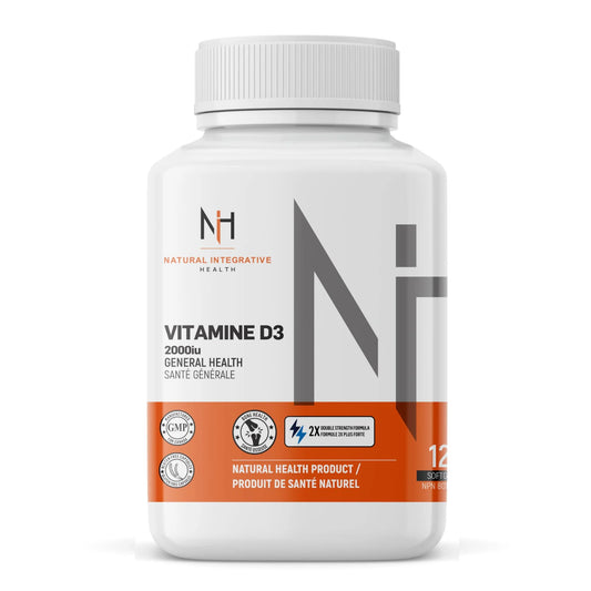 NIH - Vitamine D3 2000 UI – 120 capsules