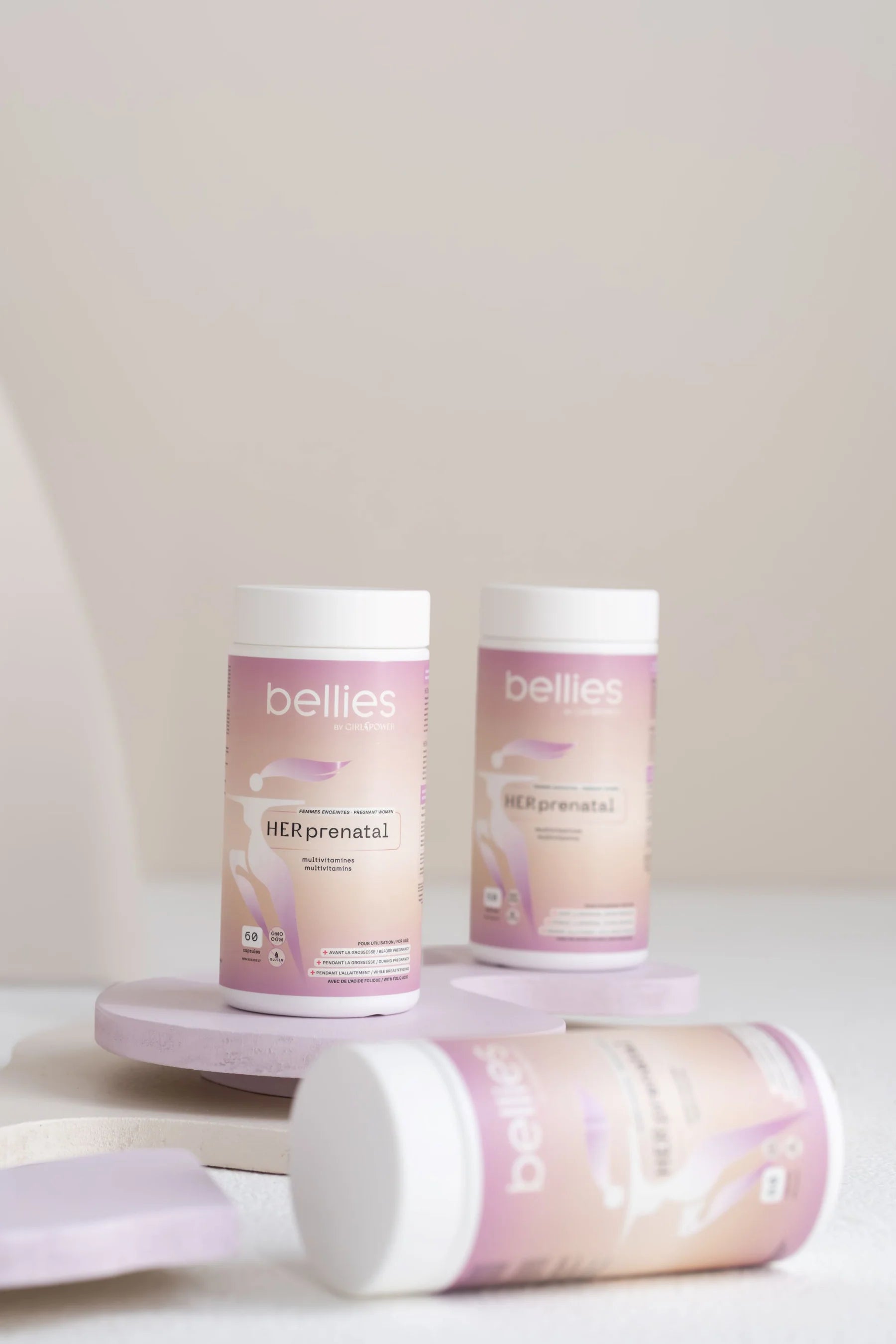 Bellies by Girl Power HER Prenatal, multivitamines prénatales pour grossesse et allaitement