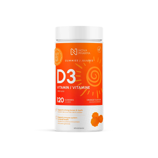 NOVA PHARMA - VITAMINE D3 GÉLIFIÉE - 120 JUJUBES