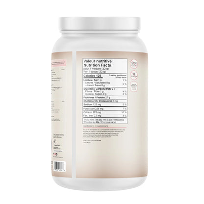 Valeurs nutritionnelles de la protéine isolat HERprotein Girl Power double chocolat