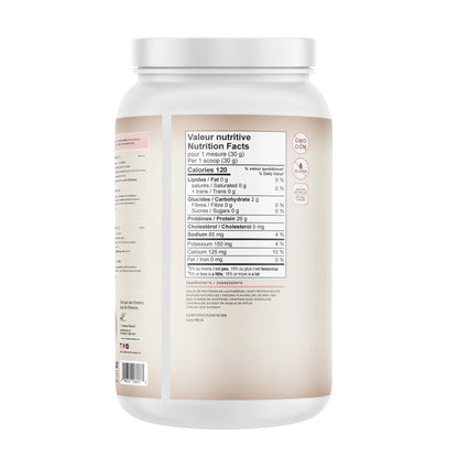 Valeurs nutritionnelles de HERprotein Girl Power, isolat de protéine de lactosérum à la vanille, conçu pour les femmes actives