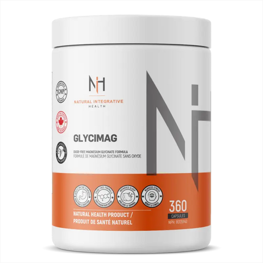 Glycimag – Magnesium Bisglycinate Oxide-Free | Value Size 360 ​​Capsules | Natural Integrative Health