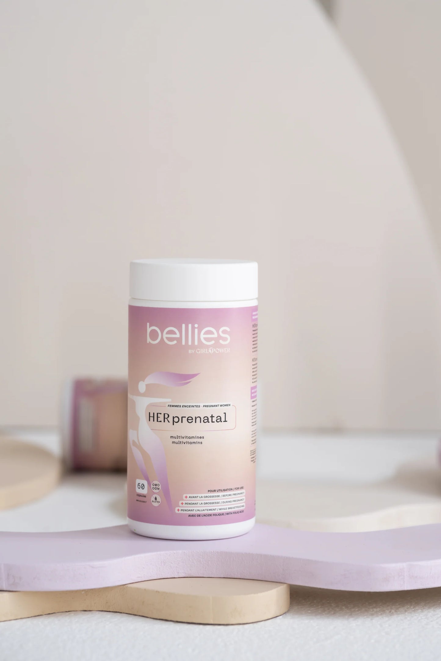 HER Prenatal Bellies by Girl Power, supplément prénatal en capsules pour femmes enceintes
