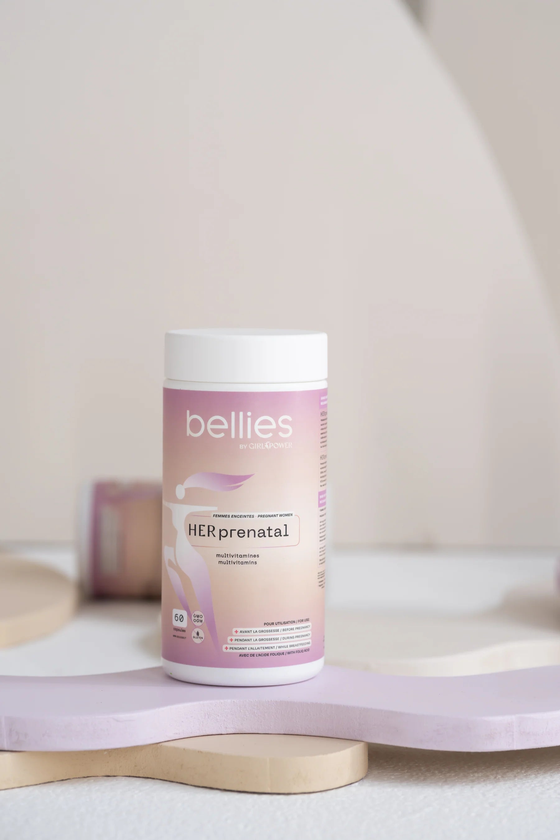 HER Prenatal Bellies by Girl Power, supplément prénatal en capsules pour femmes enceintes