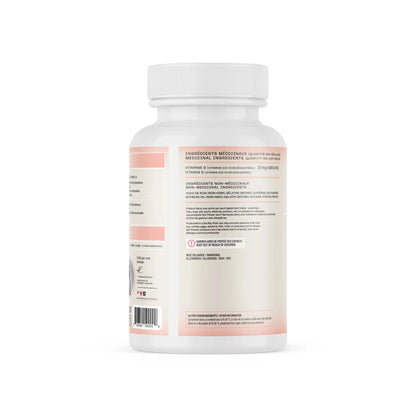 Étiquette arrière HER SHINE Girl Power vitamine D3 femme liste des ingrédients et informations nutritionnelles