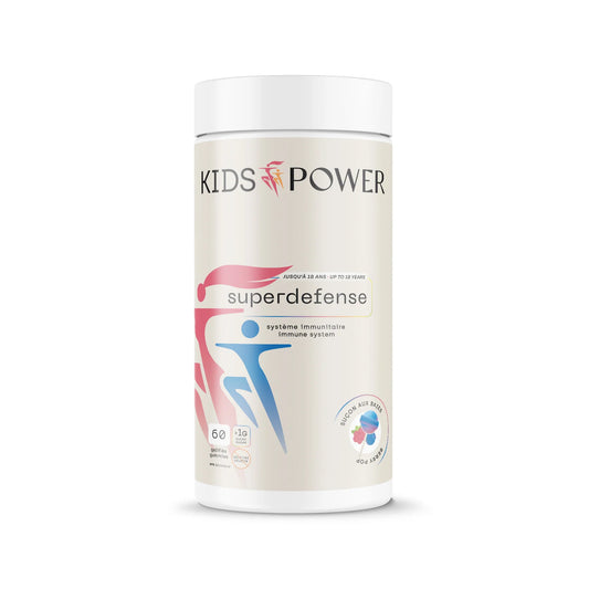 Kids Power Superdefense gummies système immunitaire enfant vitamines C D zinc Canada