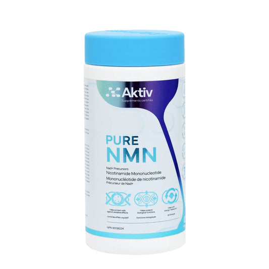 PURE NMN – Aktiv Advanced Nicotinamide Mononucleotide (NMN) Formula Size: 60 Capsules (30 to 60 Servings)