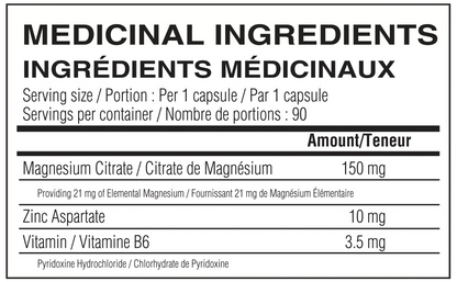 ZMA Believe Supplements – Zinc, Magnesium and Vitamin B6 – 90 capsules